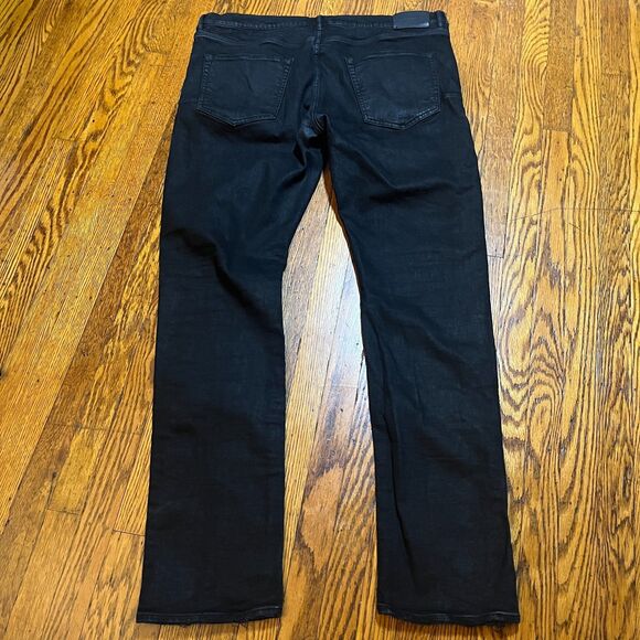 Purple Brand P001 Slim Fit Jeans Men's Size 40x34 Black Denim Frayed Hem - Picture 12 of 13